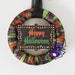 CLEARANCE Halloween Front Door Wreath, Happy Halloween Sign, Holiday Decorations, Glitter Ribbon, with Purple Spider