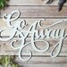Front Door Wreath Sign, Go Away Sign, Weather Resistant Door Sign, Welcome Sign Wreath, DIY Wreath Sign, Door Hanger, White Wreath Sign