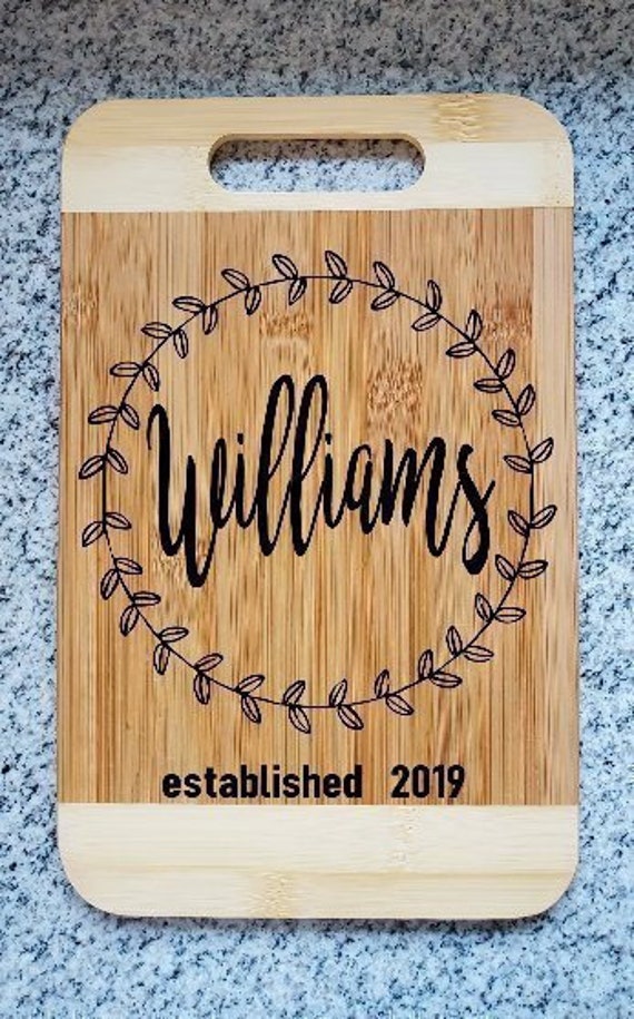 Personalized Cutting Board Wedding Gift Bridal Gift Wedding Etsy