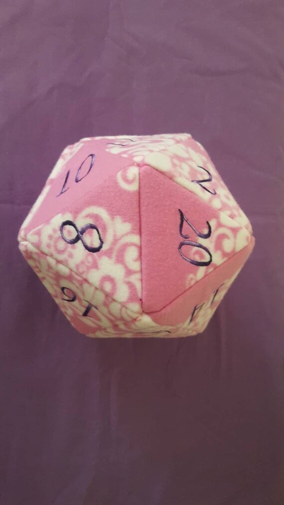 Large D&D Plush Dice set d20 Etsy