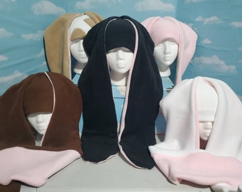 Bunny Rabbit Ear Fleece Hat with Extra Long Ears