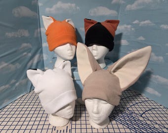 Gorro de lana con orejas de zorro