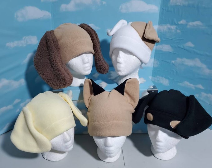 Puppy Dog Ear Fleece Hat - Etsy