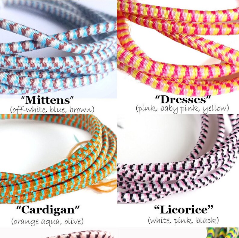 US Seller Japanese Elastic Cord 2.5mm Fancy Patterned Etsy