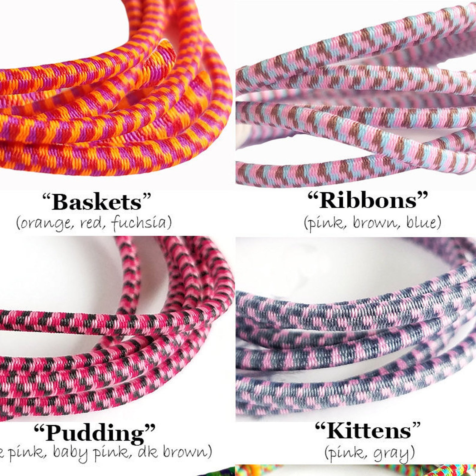 US Seller Japanese Elastic Cord 2.5mm Fancy Patterned Etsy