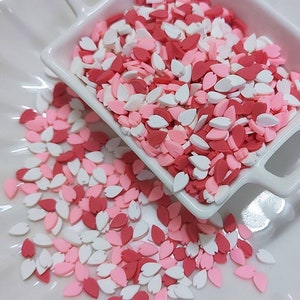 Płatki kwiatów Sakury Fałszywe posypki Glina polimerowa Kaboszon Konfetti Posypki Decoden Craft Biżuteria Charms Nail Art Plasterki Posypki Faux A2