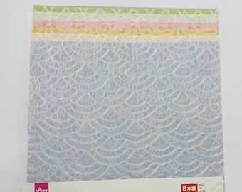 Washi Paper Made in Japan Origami Paper / Yuzen Chiyogami / Japan Folding Paper/ Traditional Japanese Favour Crafts 15* 15 / 6 sheets #149