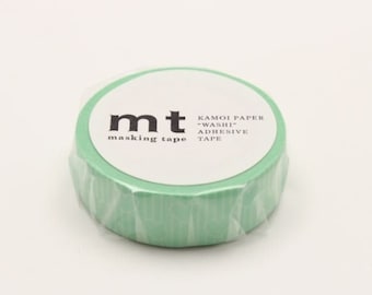 Mint White Stripes Heart MT Washi Tape MT Masking Tape Decorative Tape / Japan Planner Sticker / Kamoi Paper Tape 10m