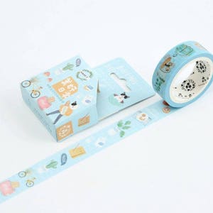 Baby Blue vie quotidienne Washi Tape | Japon Masking Tape | Kawaii Japon ruban décoratif | Papier adhésif Scrapbooking planificateur autocollant 7m Q09