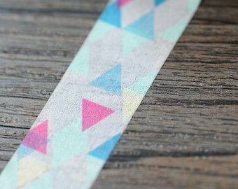 Washi Tape / Japan klebrige Klebeband / dekorative Masking Tape Scrapbooking Werkzeuge zugunsten Briefpapier Dreieck grau 10m e06