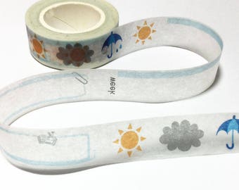 Wanle Studio レインボーメモマスキングテープ、キスカットステッカー