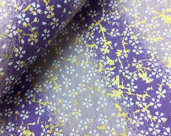 Papeles washi Papel para origami Yuzen Chiyogami Acentos dorados Papel plegable japonés Manualidades tradicionales japonesas 14*14 / 20 hojas #803