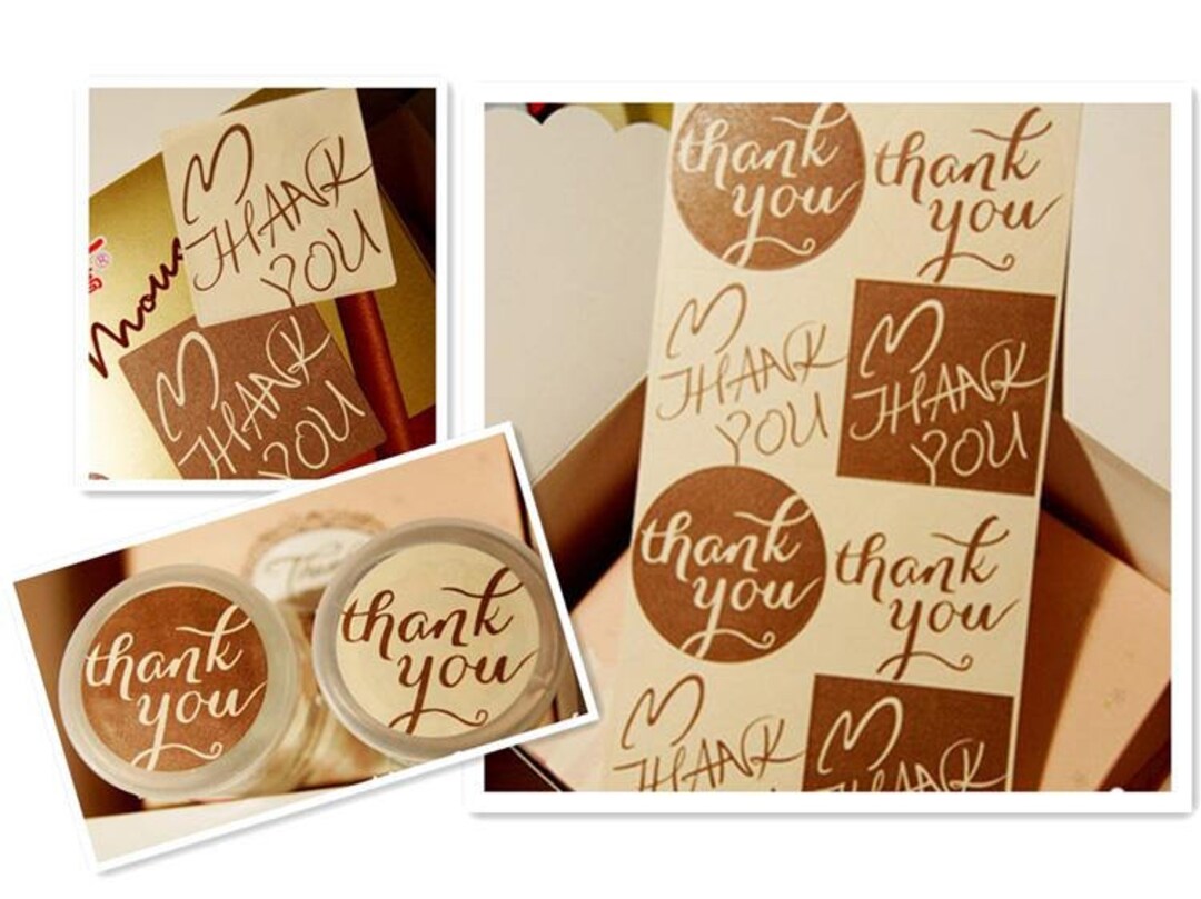 Stickers Label Bag Seal Sticker Favor Bag Party Packaging Lolly Cello