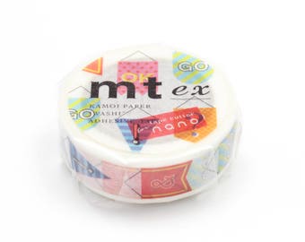 MT Washi Tape / Colorful Pennant MT ex Masking Tape Decorative Tape / Japan Planner Sticker / Paper Tape 10m