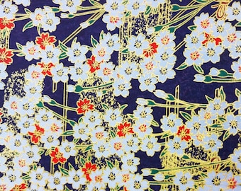 Papel washi con detalles dorados, papel para origami, Yuzen Chiyogami, papel plegable japonés, manualidades tradicionales japonesas para regalos, 14 x 14 pulgadas, 20 hojas n.° 788