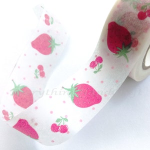 Ruban adhésif / Japon collant adhésif / décoratif Masking Tape Scrapbooking outils faveur papeterie fraise 10m f02