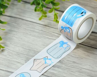 Wanle Studio レインボーメモマスキングテープ、キスカットステッカー