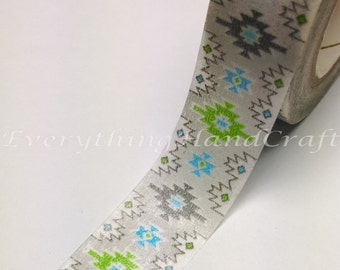 Grey Cyber Washi Tape / Cyber Grey Decorative Tape / Grey Cyber Masking Tape / Japan Planner Sticker 10m D11