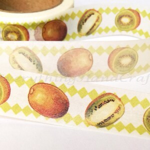 Washi Tape/Japan Sticky Adquil ve Tape/Decorative Masking Tape Scrapbooking Tools Favor Stationery Kiwi Fruit 10m e18