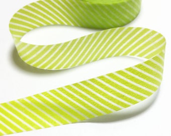 Green Stripes Washi Tape / Green Stripes Decorative Tape / Green Stripes Masking Tape / Japan Masking Tape 10m c06