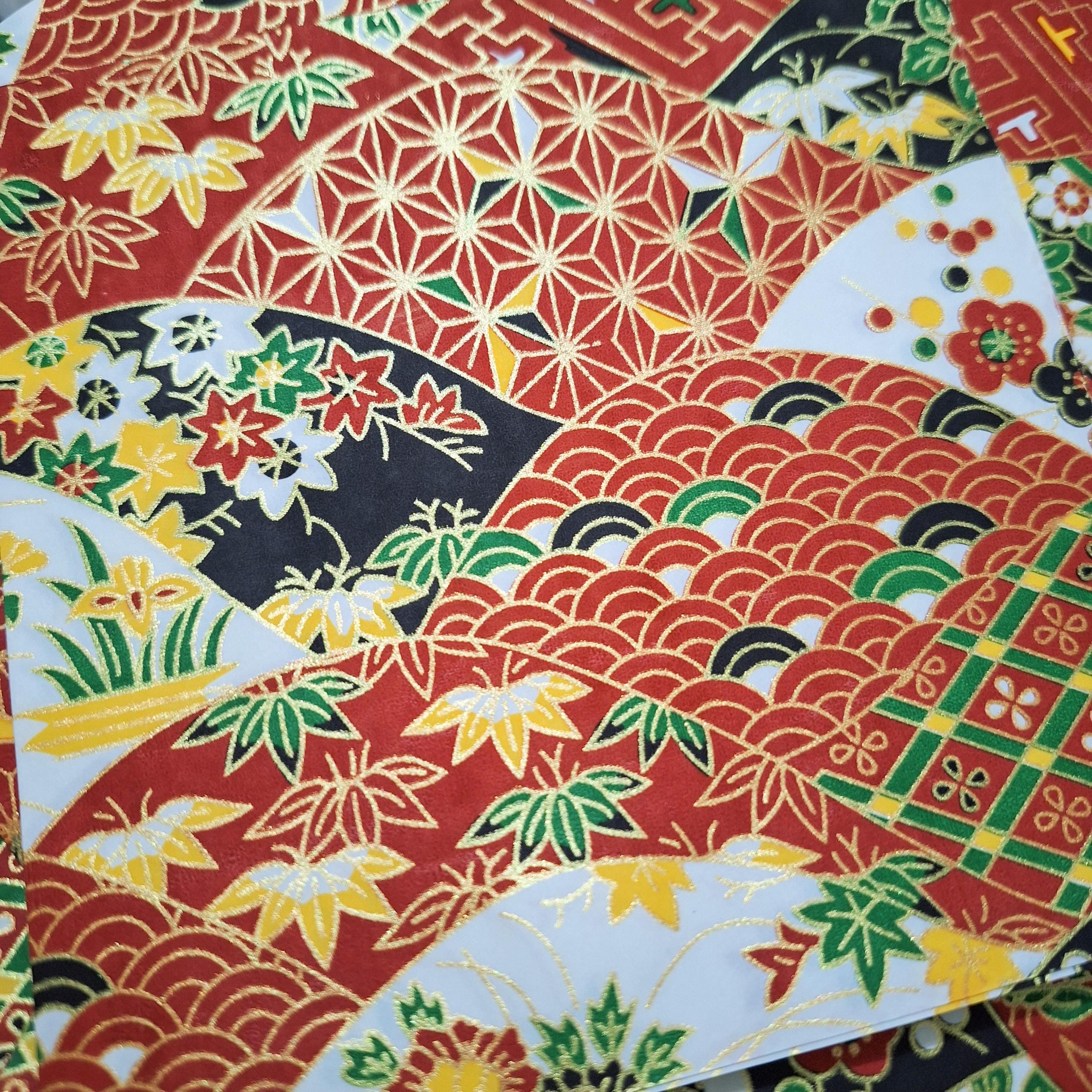 折り紙 / 友禅千代紙 / 和紙 / 日本の折り紙 / 日本の伝統工芸品 14*14