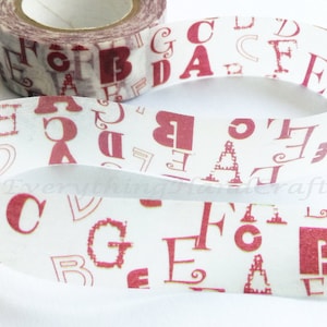 Washi Tape / Japan klebrige Klebeband / dekorative Masking Tape Scrapbooking Werkzeuge zugunsten Briefpapier Alphabet 10m j11