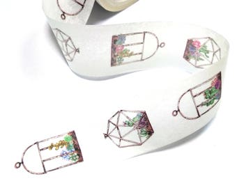 Green Plants Washi Tape | Japan Masking Tape | Kawaii Japan Decorative Tape | Paper Tape Scrapbooking Planner Sticker 5m Q15