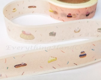 Patisserie Pink Washi Tape / Pinkes Dekoratives Klebeband / Pinkes Washi Tape / Dekoratives Klebeband / Zakka Washi Tape 10 m h06