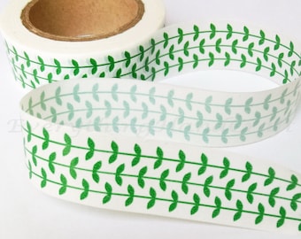 Green Vine Washi Tape / Japan Sticky Adhesive Tape / Decorative Masking Tape Scrapbooking Tools Favor Stationery 10m j08