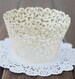 Cupcake Wrapper | White Pearl Lace Cupcake Liner | Filigree Decorations Wedding Cake Wraps | Party Baby Shower Birthday (12pcs) 