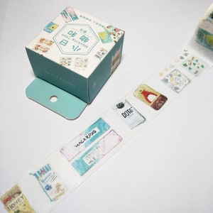 Japan Snacks Washi Tape | Cute Japan Wide Masking Tape | Kawaii Decorative Tape | Scrapbooking Planner Sticker 7m c25
