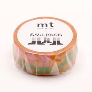 Wide Saul Bass Orange MT Washi Tape MT Masking Tape Decorative Tape / Japan Planner Sticker / Kamoi Paper Tape 10m