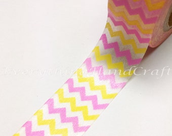 Chevron Pastel Washi Tape / Pastel Decorative Tape / Chevron Pastel Masking Tape / Japan Washi Tape / Kawaii Planner Sticker 10m D16