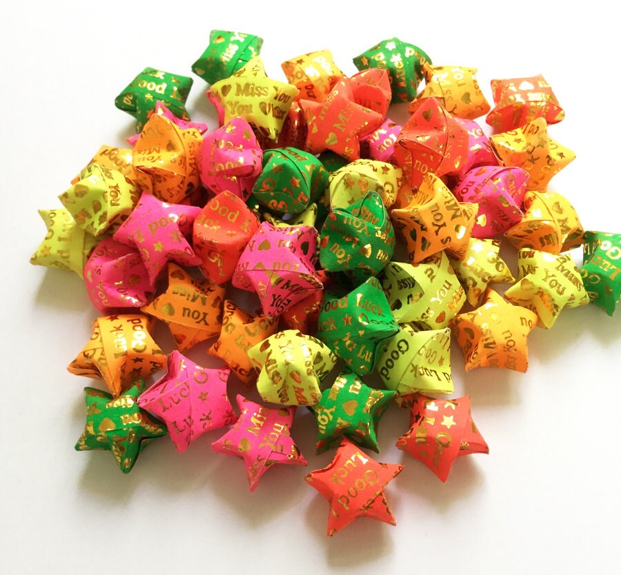 Rainbow Origami Paper Stars 100, 200, 300 Pcs, Lucky Star Origami, Lucky  Star Origami Paper 