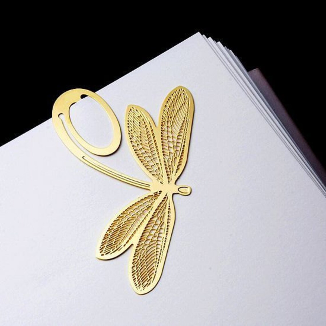 Metal Bookmark Flat/ Korea Stationery Filigree Book Bookmarks/ Etsy