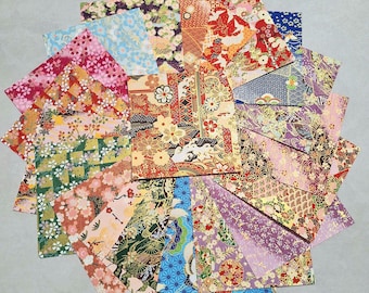20 Mixed Origami Paper Sheets 14x14 cm Japanese Yuzen Chiyogami Washi Paper Folding Paper Cranes Flowers Japanese Paper Craft Supplies Set B