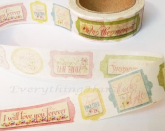 Stamps Washi Tape / Masking Tape / Planner Adhesive Tape / Decorative Party Christmas Wedding Card Making Gift Wrapping Scrapbooking 10m h04