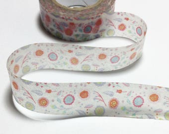 Flower Garden Washi Tape / Floral Decorative Tape / Flower Masking Tape / Colorful Floral Washi Tape 10m c20