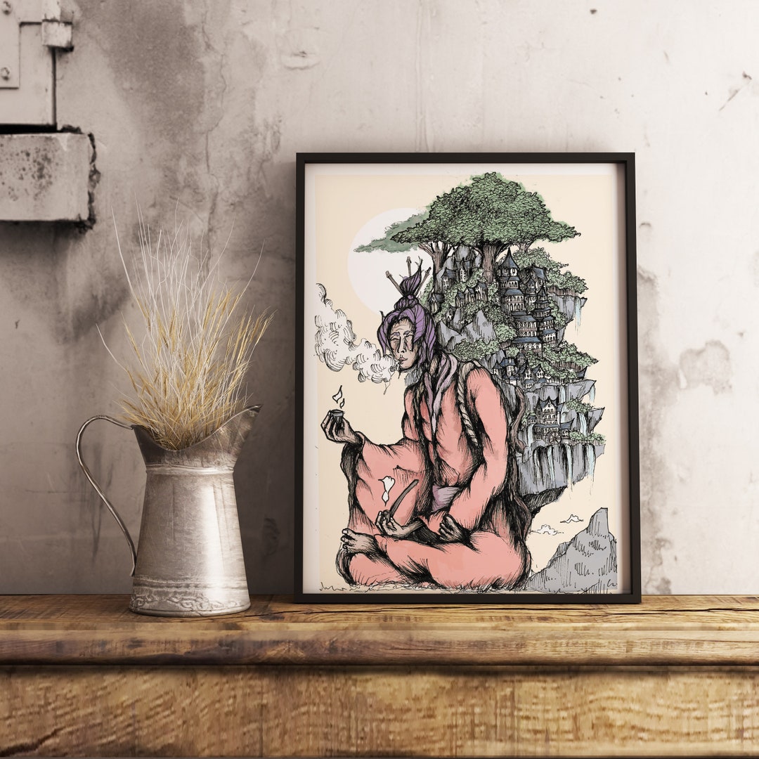 Mother Nature Art Print: Quirky Nature Lover Gift - Etsy