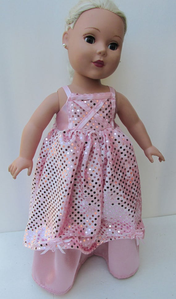 Amazing Pink Sequined Ballgown for American Girl Type Dolls | Etsy