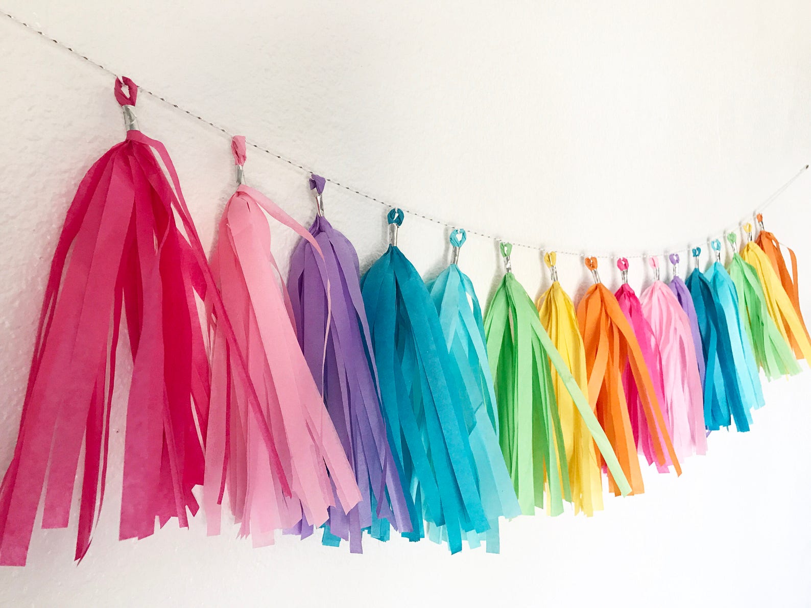 Tassel Garland Tassel Banner Rainbow Tassel Garland Etsy