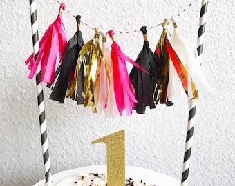 Cake Topper  | Tassel Cake Topper | Tassel Garland Cake Topper | Birthday Cake Topper | Tassel Garland |  Theme Cake Topper | Bridal