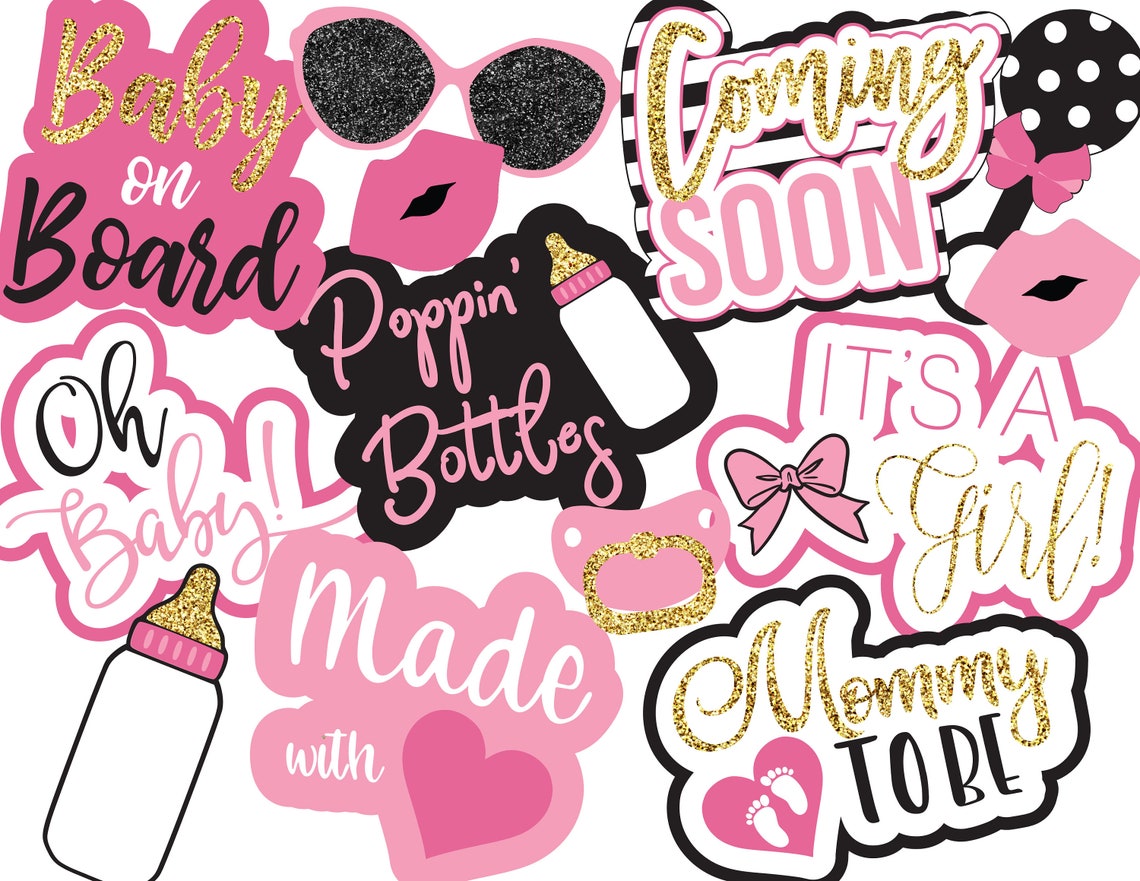 UNEDITABLE Instant Download Photo Booth Props Printable Photo - Etsy