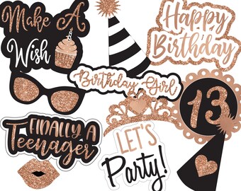 Happy birthday 2024 photo booth props