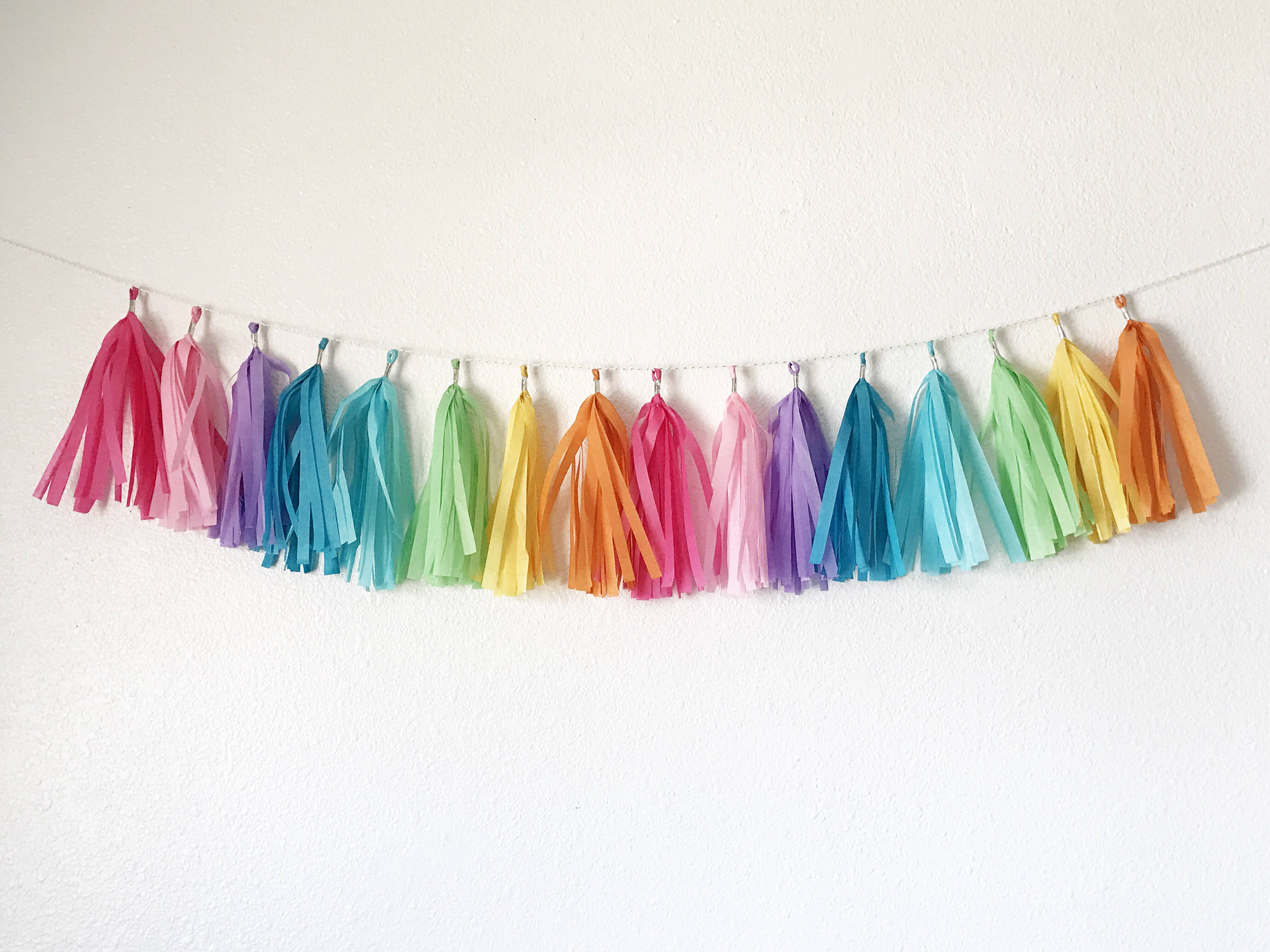 Tassel Garland Tassel Banner Rainbow Tassel Garland Etsy