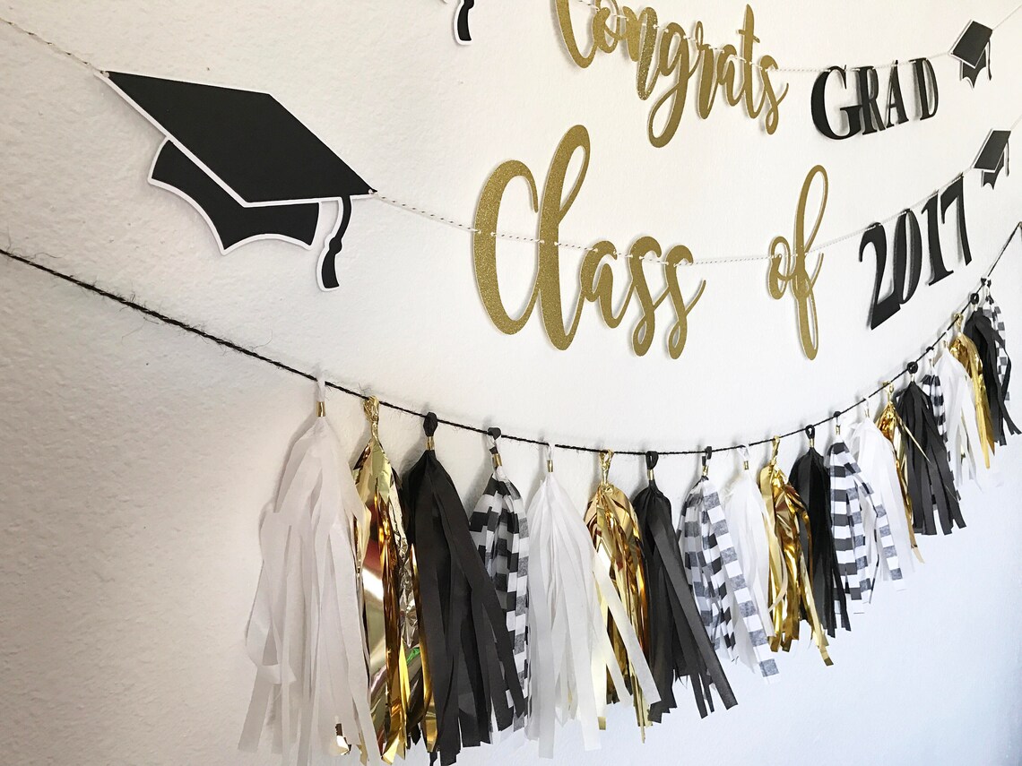 Graduation Banner Congrats Grad Banner Class of 2017 Etsy