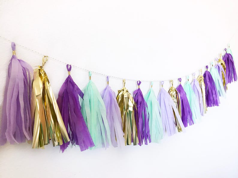 mermaid tassel garland