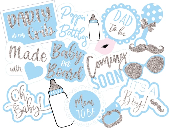 UNEDITABLE Instant Download Photo Booth Props, Printable Photo Booth