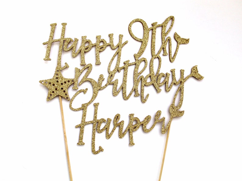 Under the Sea Cake Topper Siren Party Mermaid Party Glitter Mermaid Tail Topper Glitter Mermaid Tail Happy 1st Birthday Cake Topper