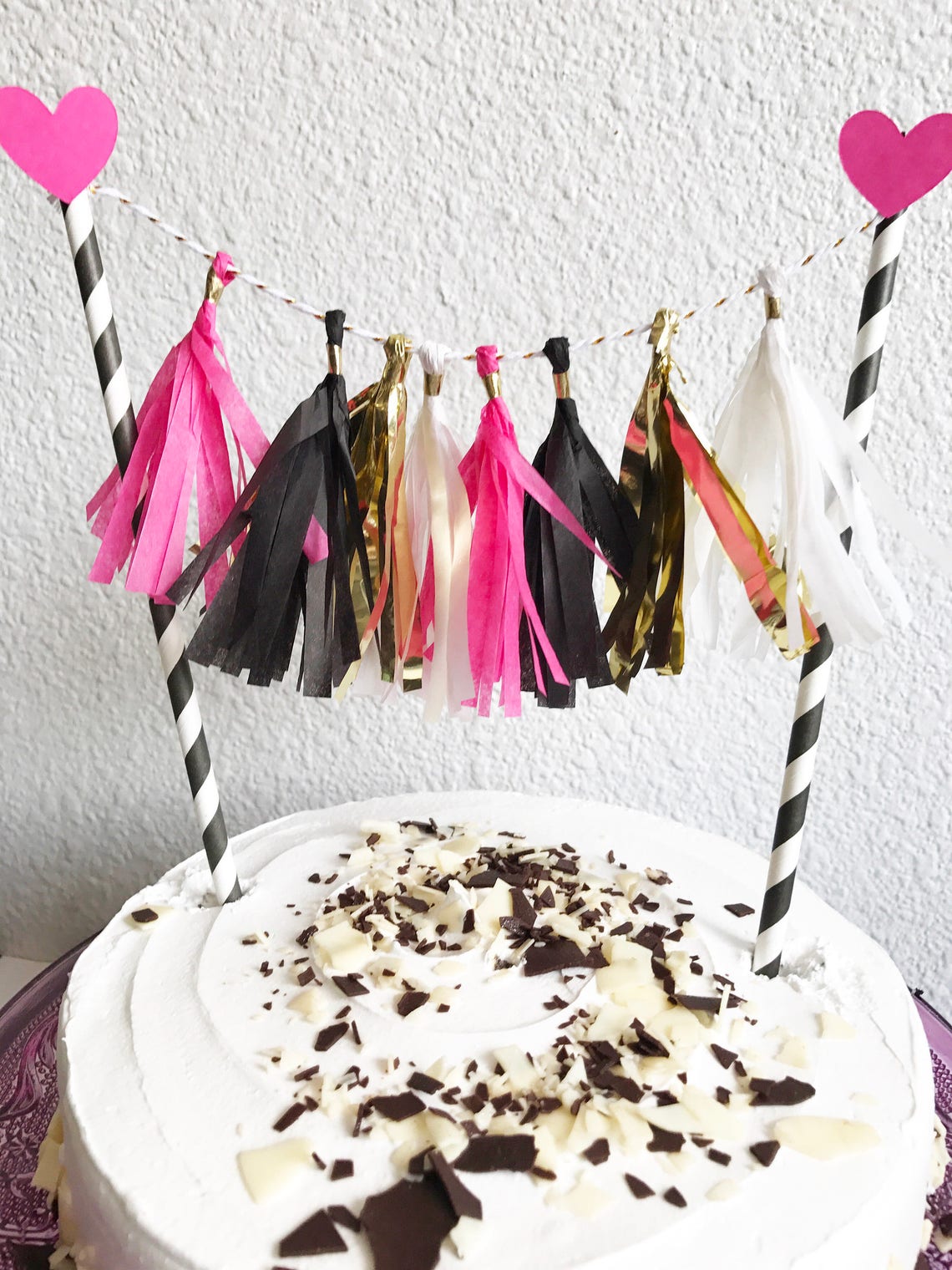 Cake Topper Tassel Cake Topper Tassel Garland Cake Topper Etsy